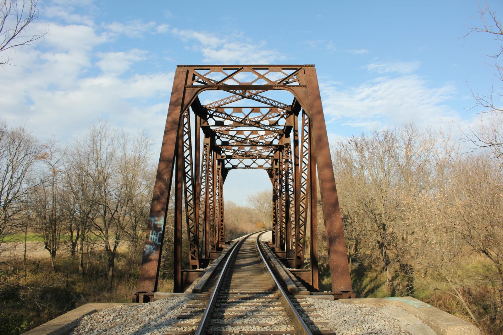 Looking east